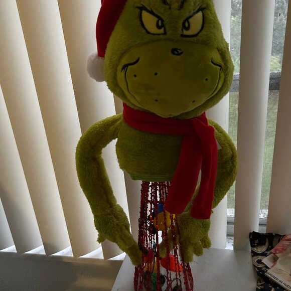 Lighted Grinch Tree topper or Centerpiece - Picture 2 of 2